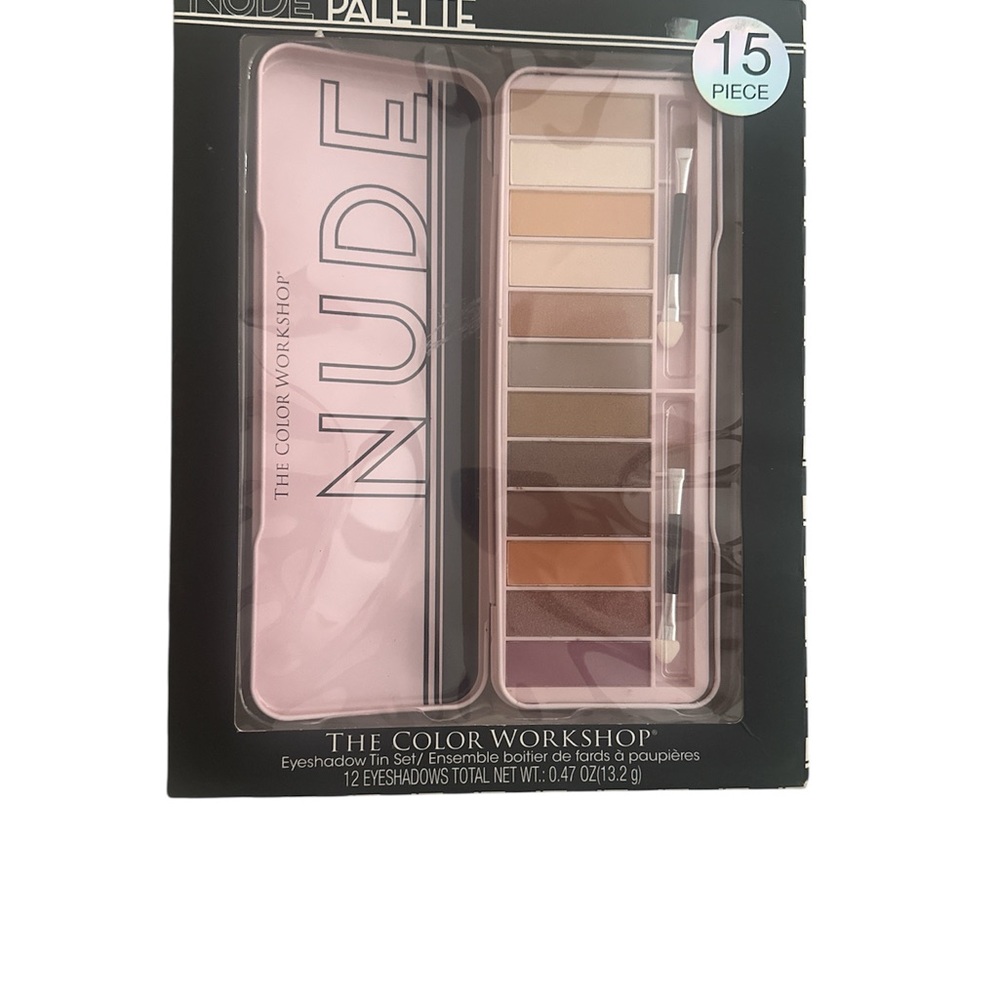 The Color Workshop 15 piece Nude Eyeshadow Palette NIB